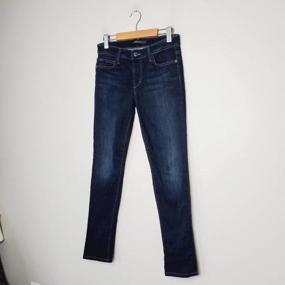 Anthropologie Joe's Jeans Skinny Ankle Comfy Modern Dark Blue 26 - Picture 2 of 13